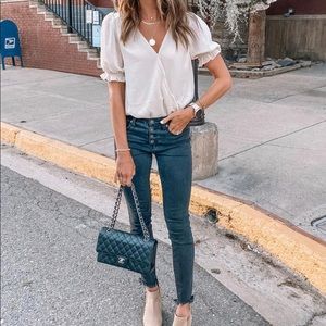 Cream surplus body suit